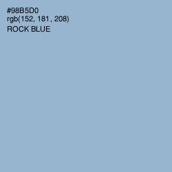 #98B5D0 - Rock Blue Color Image